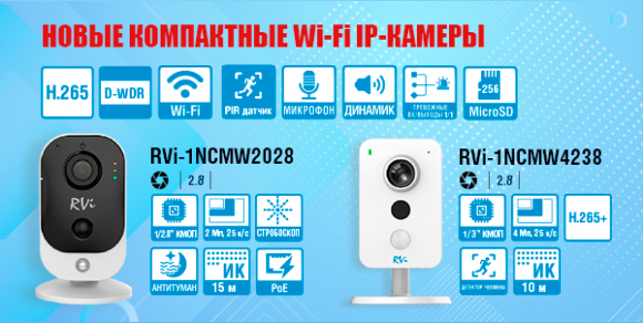 Новые компактные Wi-Fi IP-камеры - vdomofony.ru
