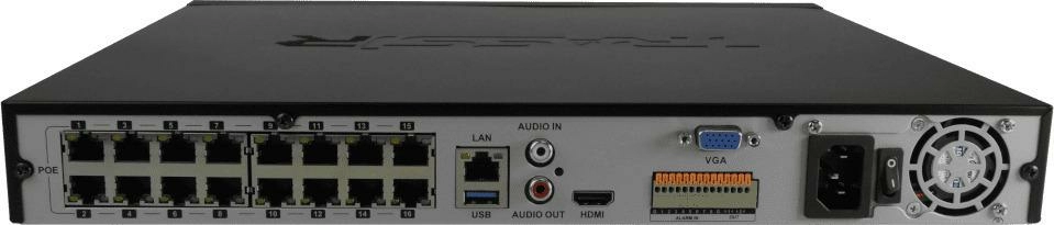 TRASSIR IP-видеорегистратор TRASSIR MiniNVR 2216R-16P - 2