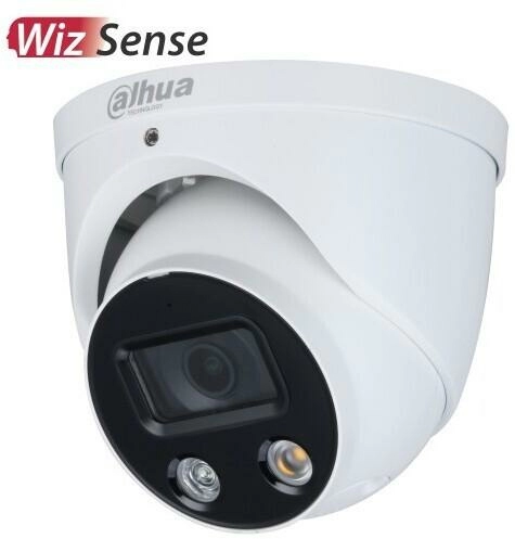 Уличная купольная IP-видеокамера Full-color с ИИ и активным сдерживанием DH-IPC-HDW3249HP-AS-PV-0280B