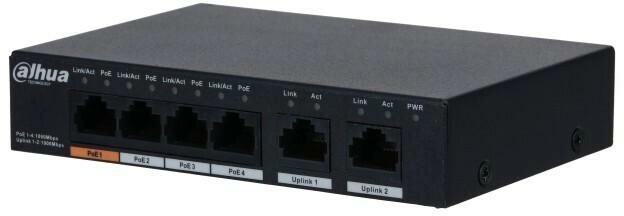 Неуправляемый гигабитный коммутатор DH-PFS3006-4GT-60 Dahua - 2