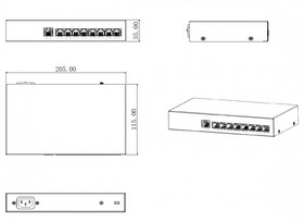 РоЕ коммутатор DH-PFS3009-8ET-65 - изображение 2