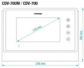 Commax CDV-70UM (синий) - изображение 3